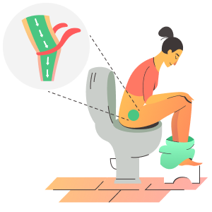 Con sgabello da bagno